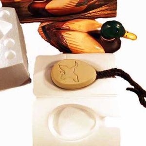 WILD MALLARD 1978 CERAMIC ORGANIZER WITH LID AND SOAP, ALL UNUSED, CERAMIC